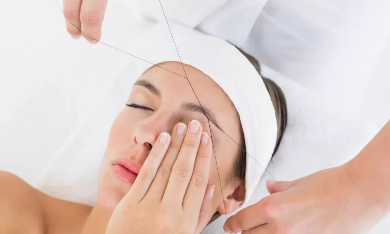 Eyebrow threading